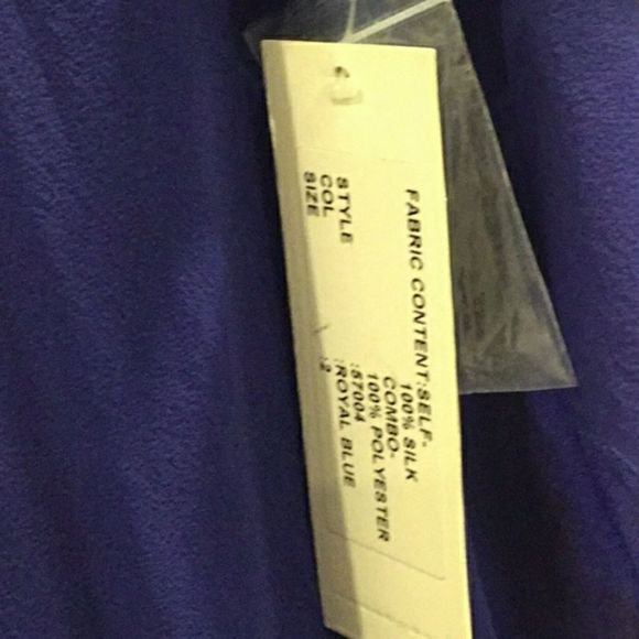 TeryJon Embellished Lace Georgette Gown - Blue - Picture 5 of 8